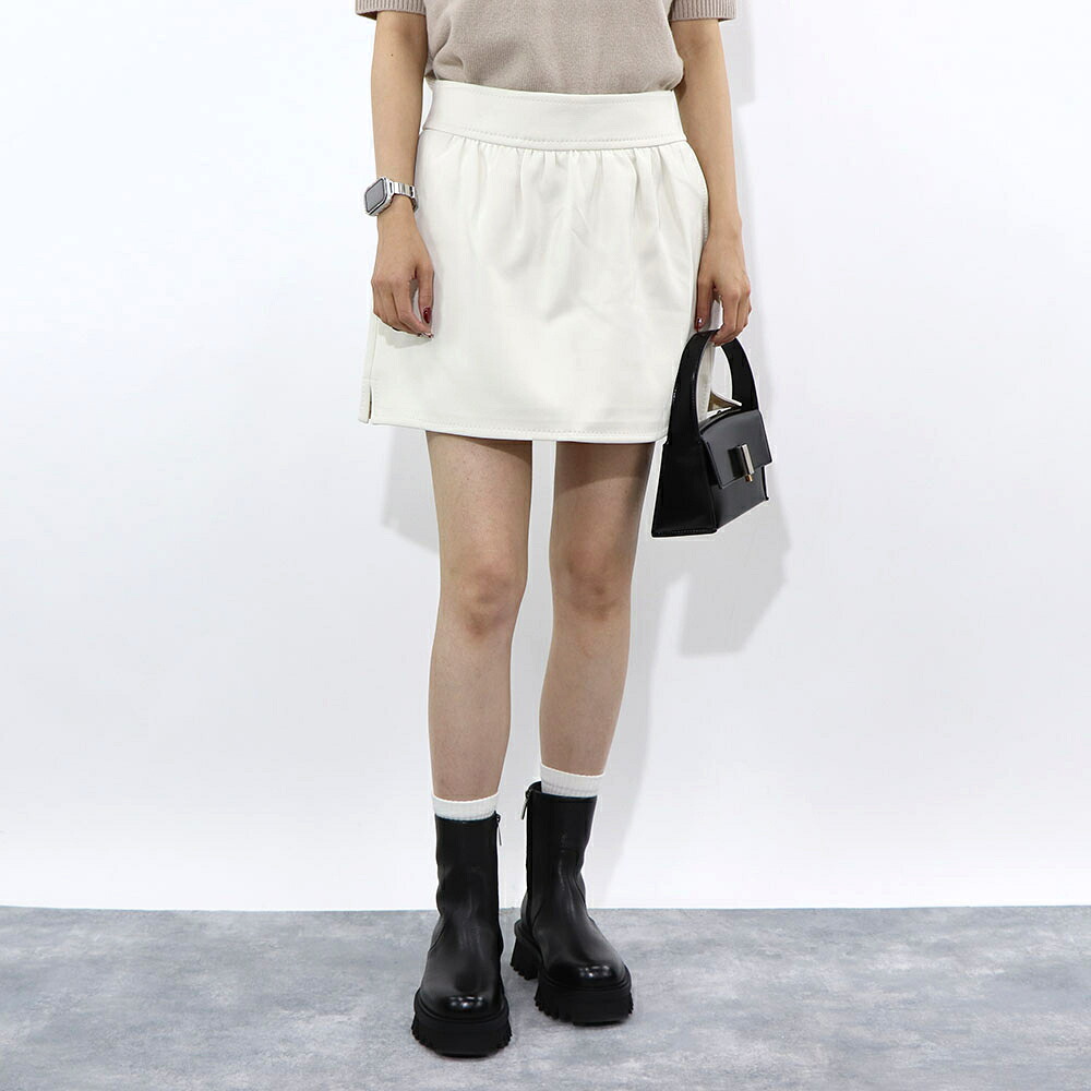【新品】マックス マーラ Max Mara ボトムス スカート レディース アイボリー ポリアミド コットン アセテート エラスタン ミニスカート 台形スカート 11771011|LE CHIEN