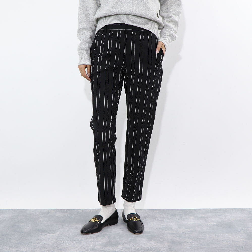 【新品】ピンコ PINKO ボトムス ロングパンツ レディース ブラック スラックス ストライプ 1G14W3-7919