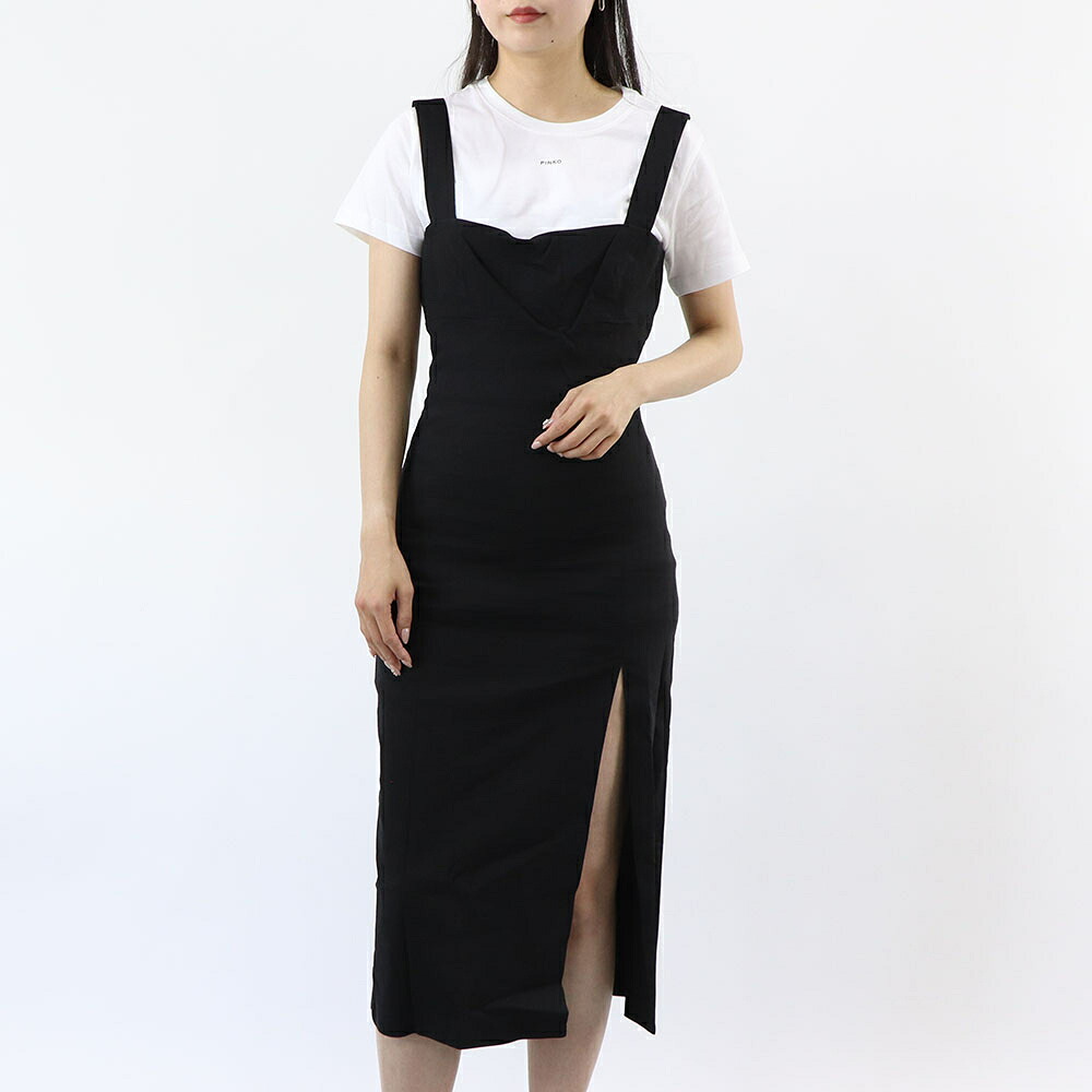 【新品】ピンコ PINKO ワンピース レディース ブラック キャミワンピース ジャンスカ 100462-A0IM｜LE CHIEN