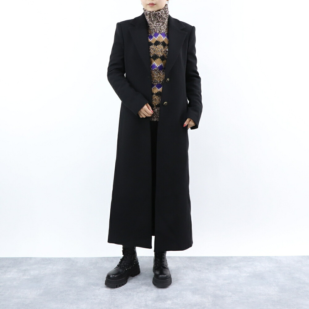 【新品】ピンコ PINKO アウター コート レディース ブラック ロング丈 テーラード ロングコート 1G18CT-A07O