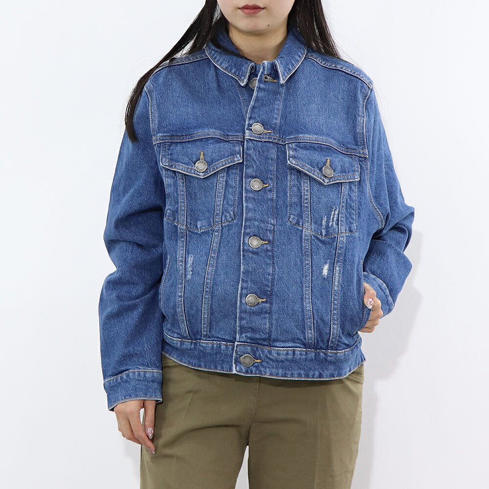 【新品】ピンコ PINKO アウター ジャケット・ブルゾン レディース ブルー デニムジャケット Gジャン ラインストーン ダメージ加工 1J10UD-Y82N｜LE CHIEN