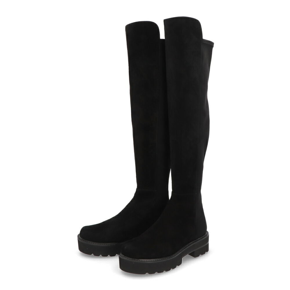 40スチュアートワイツマンブラックスエードニーハイブーツ スチュアート ワイツマン STUART WEITZMAN スエード ニーハイ