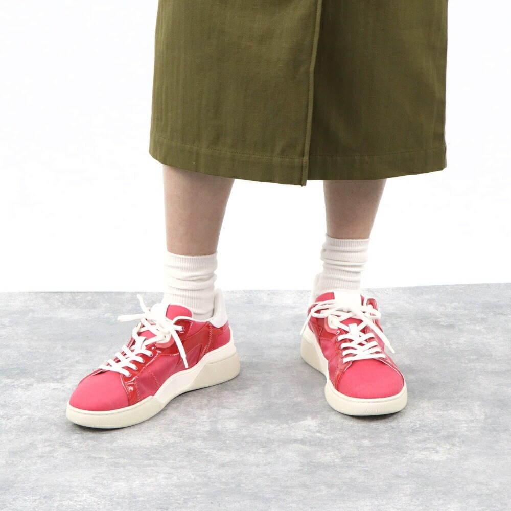 【新品】 トッズ TODS スニーカー レディース ピンク キャンバス 無地 レースアップ ローカット カジュアル XXW31C0CU21NPF0OMG