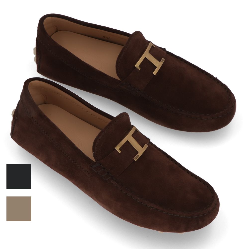 【新品】トッズ TOD'S シューズ レザーシューズ メンズ ブラウン S611 ネイビー ドライビングシューズ Tロゴ ローファー XXM52K0GW61RE0