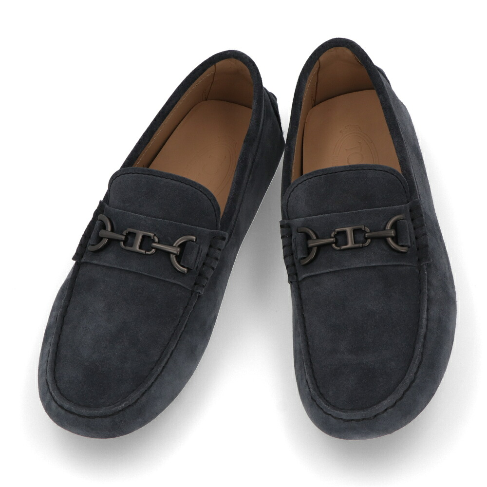 【新品】トッズ TOD'S シューズ メンズ GOMMINO ネイビー スウェード ローファー ドライビングシューズ XXM52K0IR50RE0