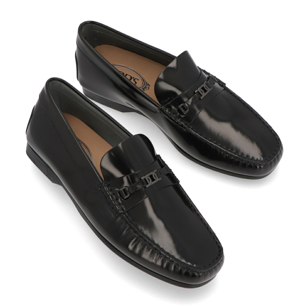 【新品】トッズ TOD'S シューズ レザーシューズ メンズ ブラック ローファー ロゴ ローファー XXM31L0IK31AKT｜LE CHIEN