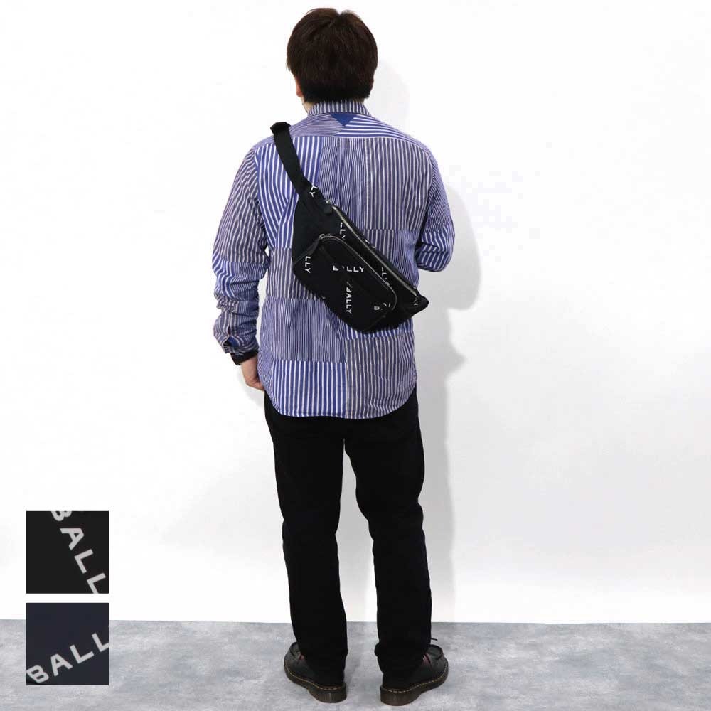 バリー☆ネイビークロスボディバッグ 楽天市場】BALLY バリー ショルダーバッグ CODE CROSS EW MAC02N