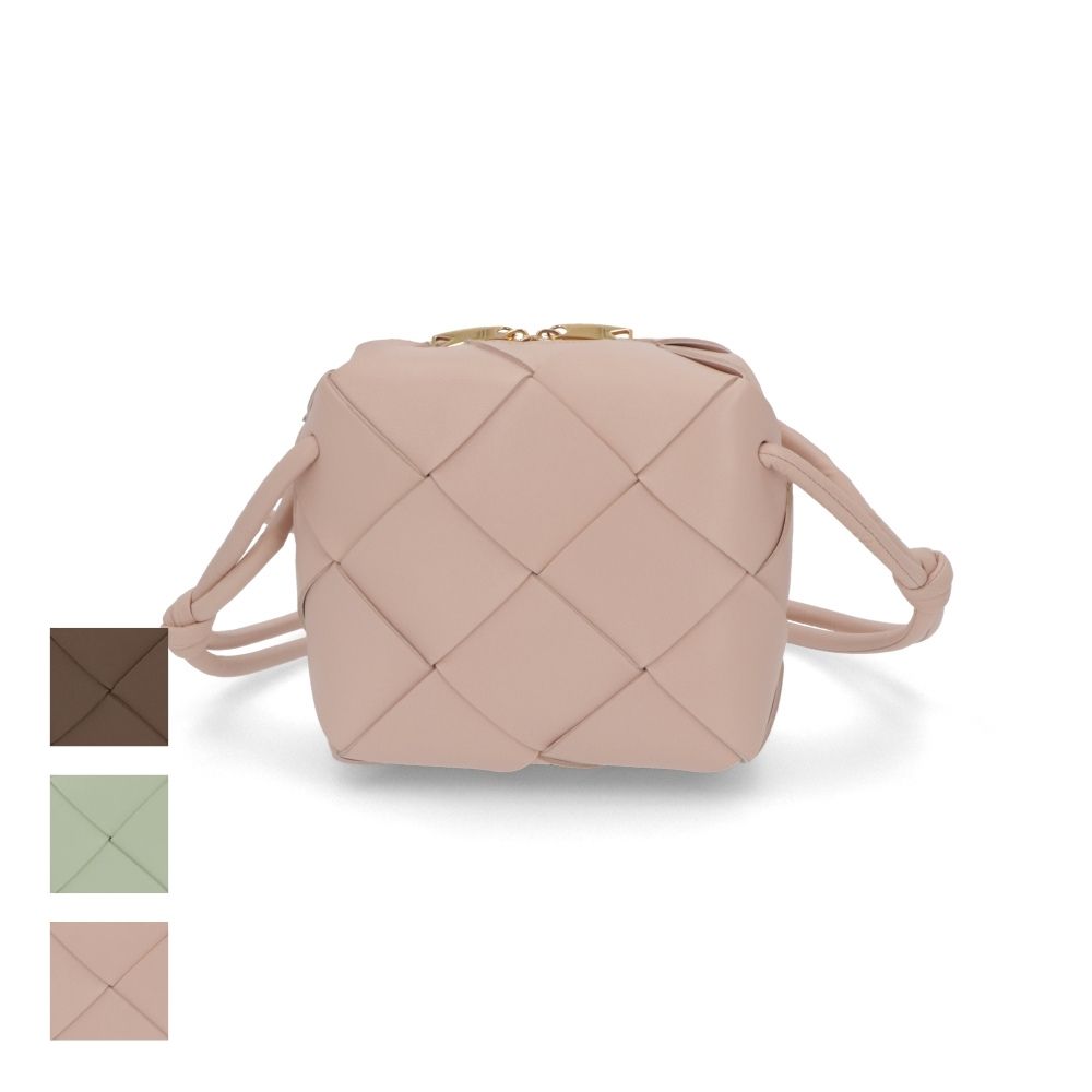 【新品】ボッテガ ヴェネタ BOTTEGA VENETA バッグ ショルダーバッグ ユニセックス ライトグリーン グレージュ ピンク ライトピンク ブラウン ブラック ラムスキン マキシイントレチャート ショルダーバッグ シンプル 701915 VCQC2｜LE CHIEN