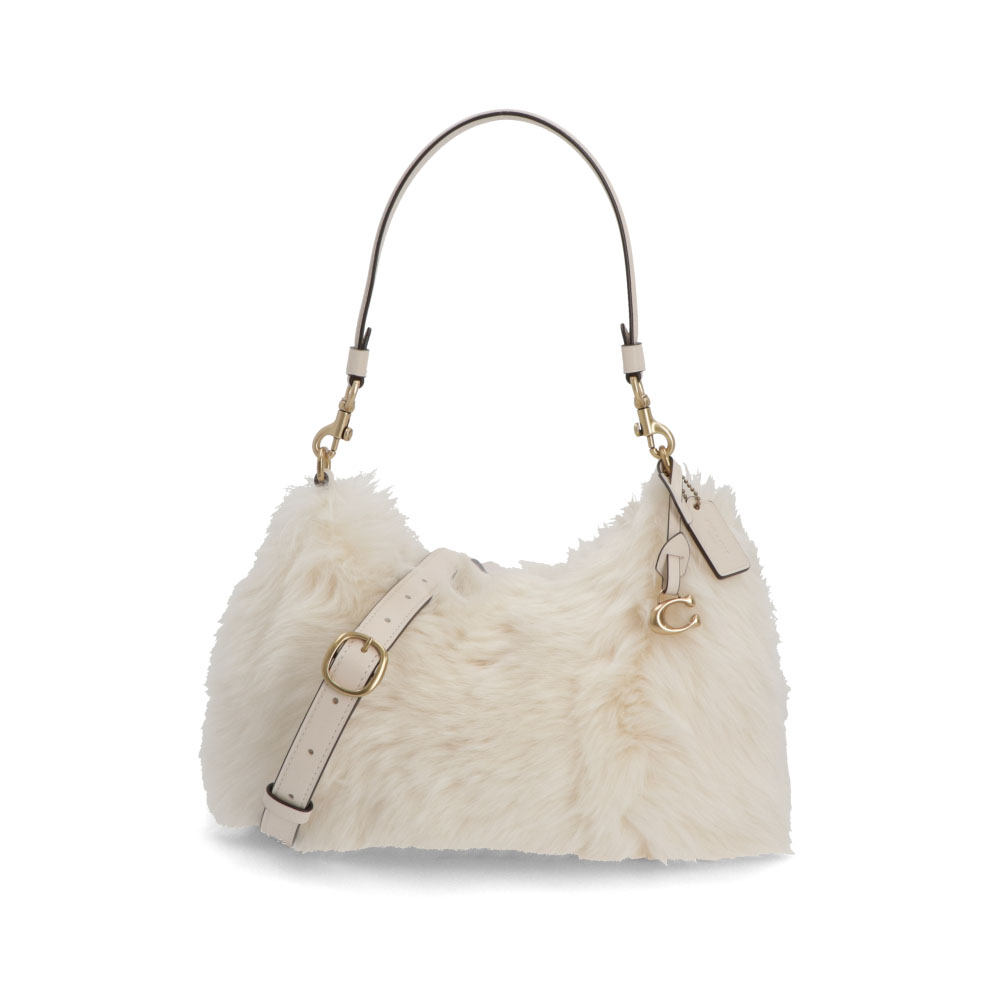 【新品】コーチ COACH バッグ ショルダーバッグ レディース ジュリエットショルダーバッグ25 ホワイト モコモコ ファーバッグ CW645