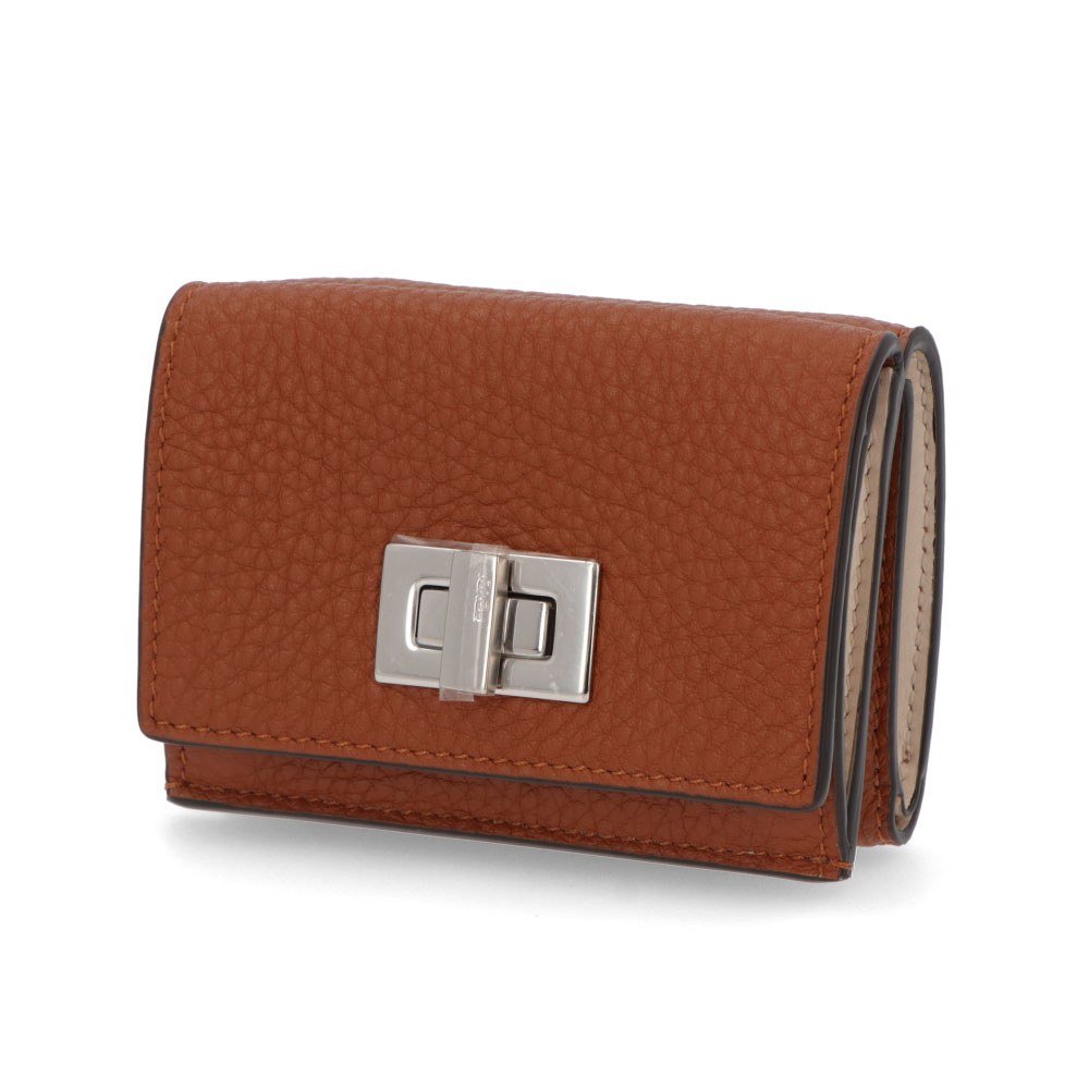 FENDI☆ミニサイズがかわいい Peekaboo レザーコンパクト財布 FENDI （新品・未使用品）フェンディ ピーカブー マイクロ