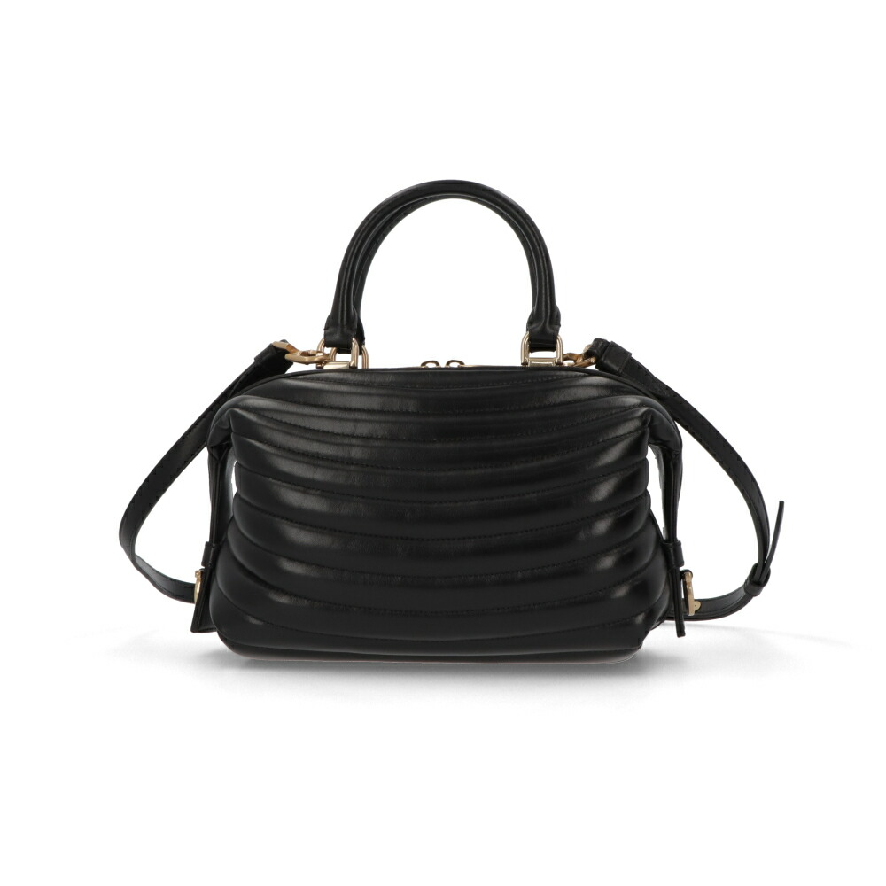 【新品】フェラガモ FERRAGAMO バッグ ハンドバッグ レディース ブラック カーフスキン ショルダーバッグ ボストンバッグ 大容量 219477 776659|LE CHIEN