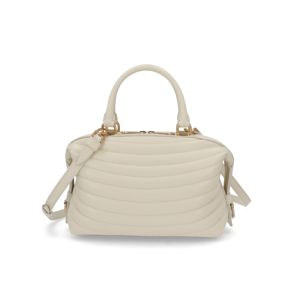 【新品】フェラガモ FERRAGAMO バッグ ハンドバッグ レディース クリーム カーフスキン ショルダーバッグ ボストンバッグ 大容量 219477 776661｜LE CHIEN 85,762円