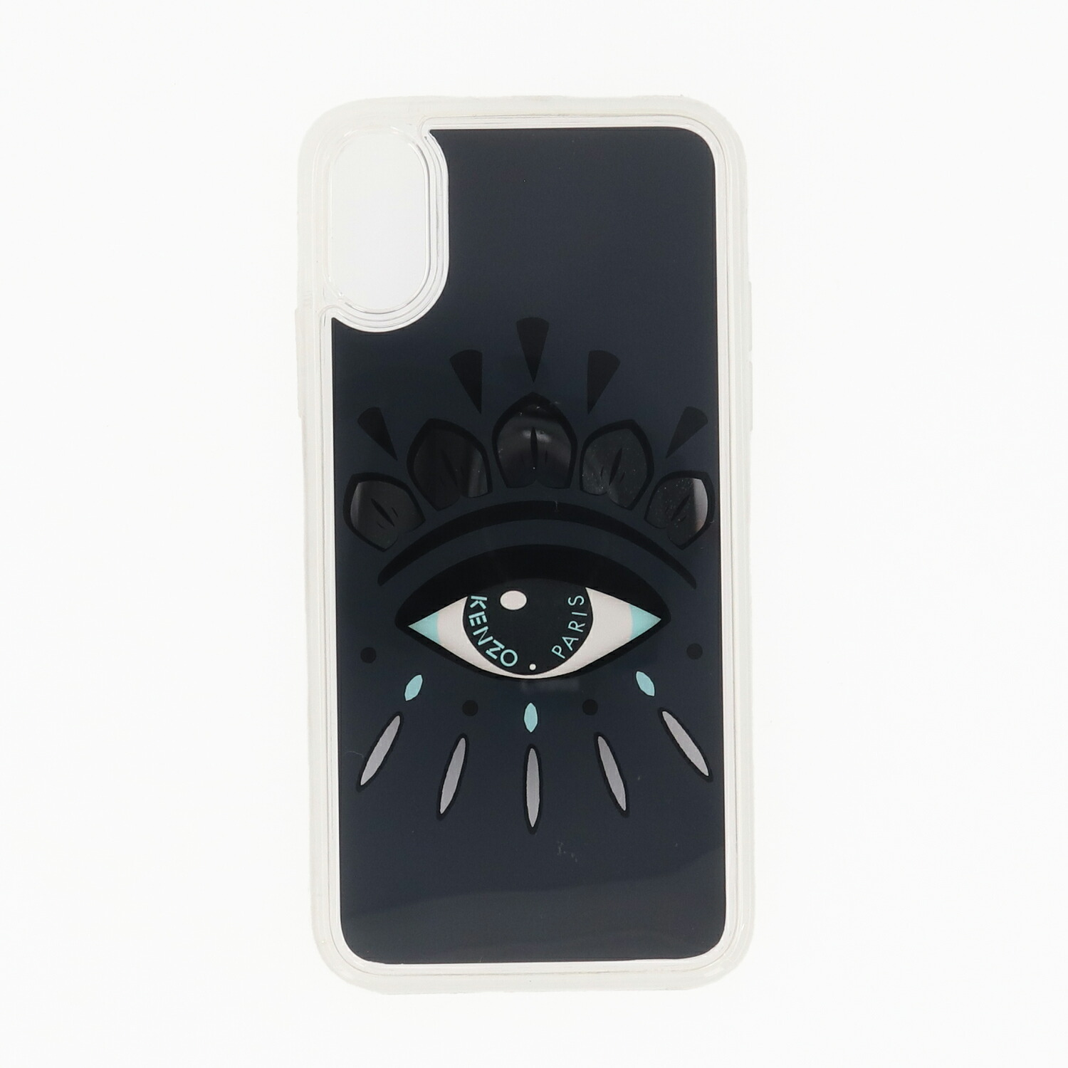 【新品未使用】KENZO iPhoneケース　14/14PRO Kenzo touch-strap logo-patch iPhone 14 Pro Case | Black