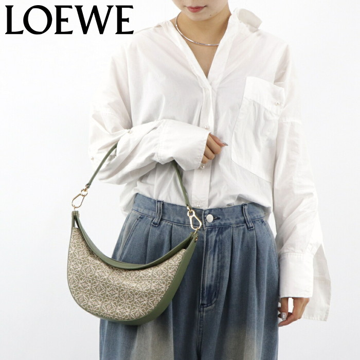 楽天市場】【新品】 ロエベ LOEWE バッグ ショルダーバッグ A923PM1X02 ルナ スモール アナグラム バッグ レディース グリーン  カーフレザー 本革 アナグラムジャガード : LE CHIEN