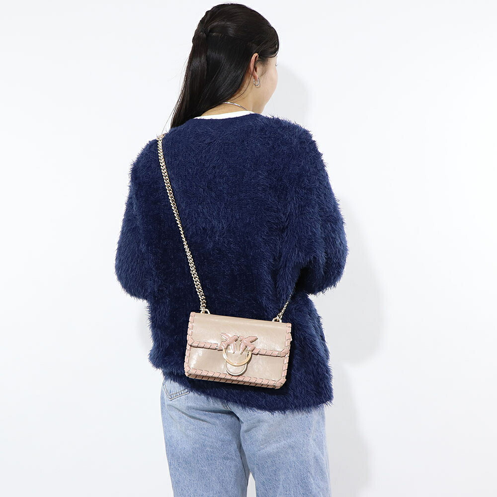 【新品】ピンコ PINKO バッグ ショルダーバッグ レディース ベージュ レザー シンプル 1P21MG-Y5GB｜LE CHIEN
