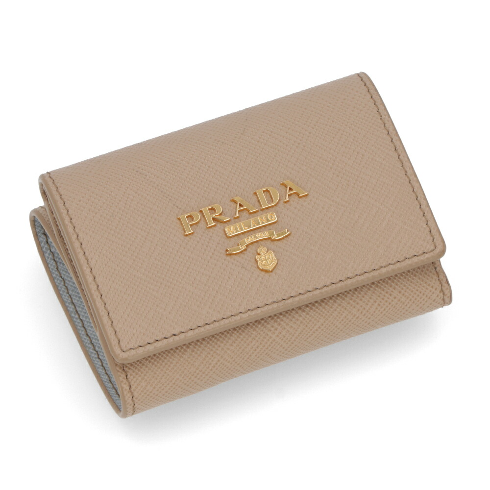 楽天市場】プラダ PRADA 財布 三つ折り ミニ財布 サフィアーノ