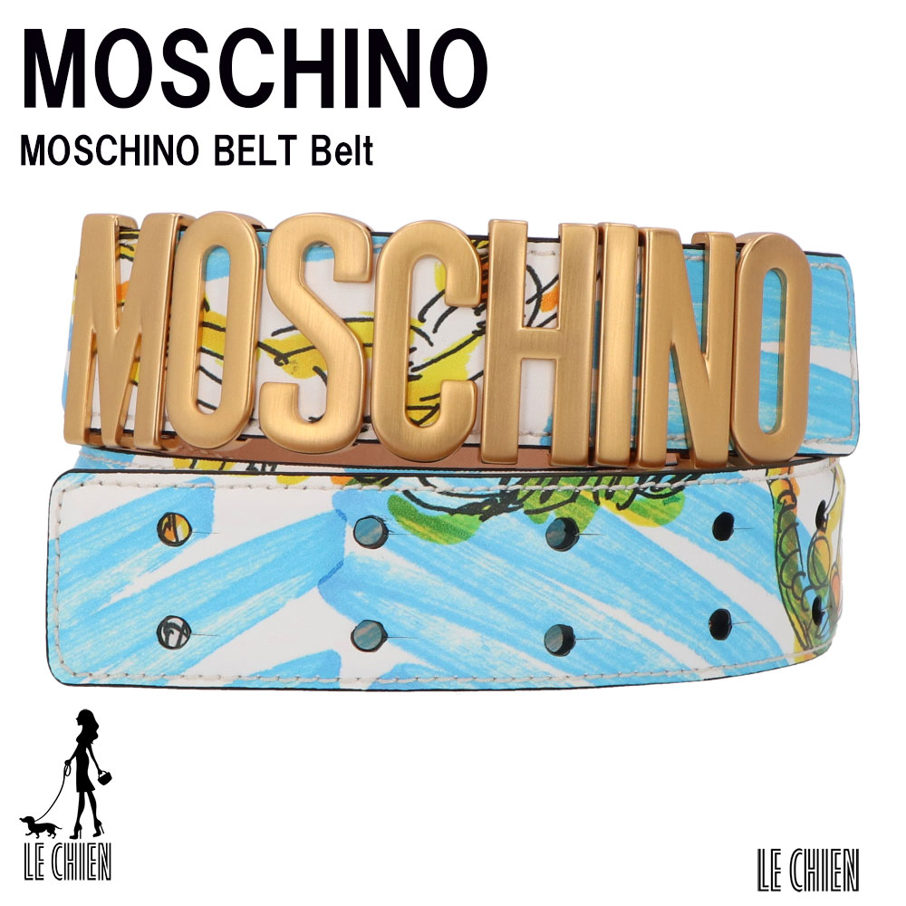 【楽天市場】\楽天ランキング1位獲得／MOSCHINO モスキーノ ベルト MOSCHINO BELT Belt A80568020 ホワイト