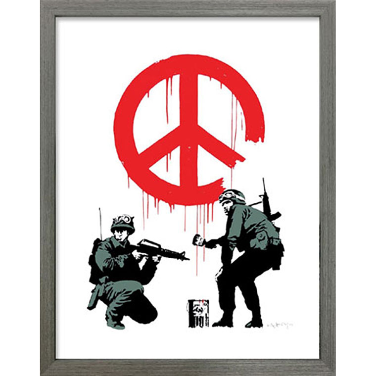 楽天市場 バンクシー Banksy ポスター アートパネル 絵画 インテリア アートポスター 壁掛け アートフレーム タペストリー プリントポスター デザイナー おしゃれ シンプル モダン Iba Easyファニチャー