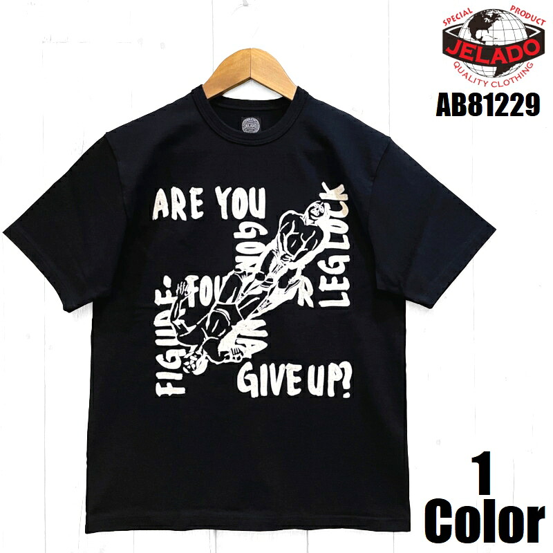 ジェラード 'プロレス'プリントTシャツ JELADO EASY NAVY AB81229 半袖 国産 日本製 メンズ アメカジ 送料無料|EASY NAVY 店