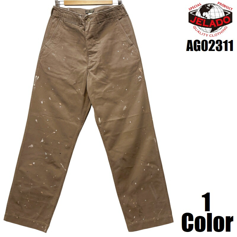 ジェラード '41Khaki'チノトラウザー ヴィンテージフィニッシュ JELADO ラストリゾート AGE OF LONGING EASY NAVY AG02311 チノパン 国産 日本製 メンズ アメカジ 送料無料