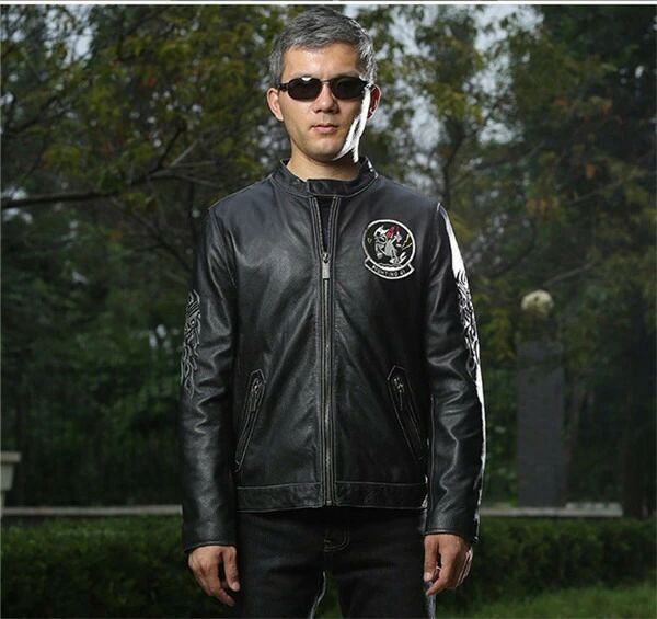 革ジャケット 本革 牛革 レザージャケット 牛革ジャケット 革ジャン ロック風 メンズ バイクジャケット ライダースジャケット お洒落 フ
