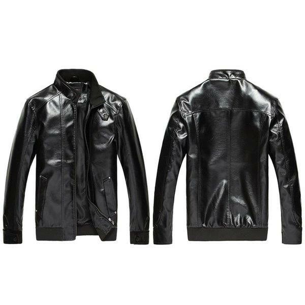 レザージャケット 春秋 ライダースジャケット メンズ バイクジャケット ジャケット アウター 合革 PUレザー 革ジャン 革ジャケット 大き