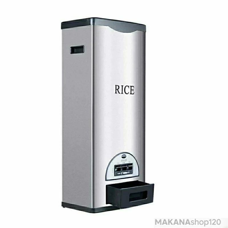 米びつ ライスバレルグレインボックス食品容器防虫防湿シールライスシリンダー家庭用貯蔵ライスボックス30kgステンレススチールスマートライスバレルヌードルバ 9,610円