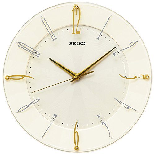 セイコークロック 掛時計 電磁波 アナログ 皮膚軟化剤 光輝 KX214C SEIKO 本体大きさ:32.7×32.7×4.6珊 貨物輸送無料