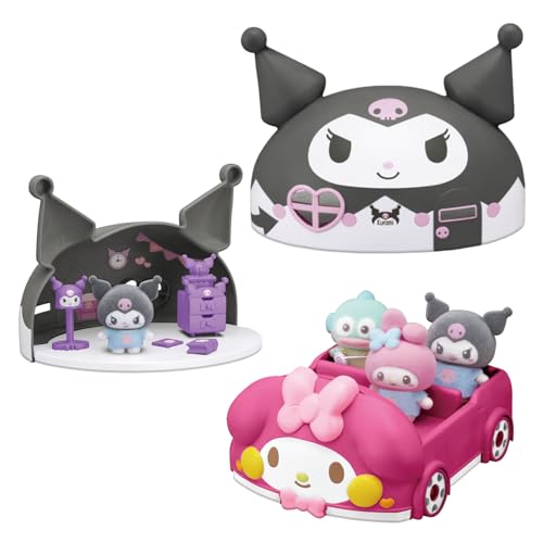 [バンダイ(BANDAI)] ぷちとも Sanrio characters クロミのおうち＆マイ歌曲のくるま書き割り 特別色合い 貨物輸送無料