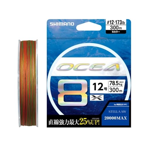シマノ(SHIMANO) PE伝達ルート オシア8 300m LD-A71S 12号(78.5kg) 5色つや 貨物輸送無料