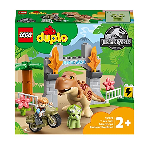 レゴ(LEGO) デュプロ Ｔ-王さまとトリケラトプスの大だっそう 10939 手あそび 立ちはだかる 差し上げ物赤ちゃん 乳飲み子 恐竜 き 貨物輸送無料
