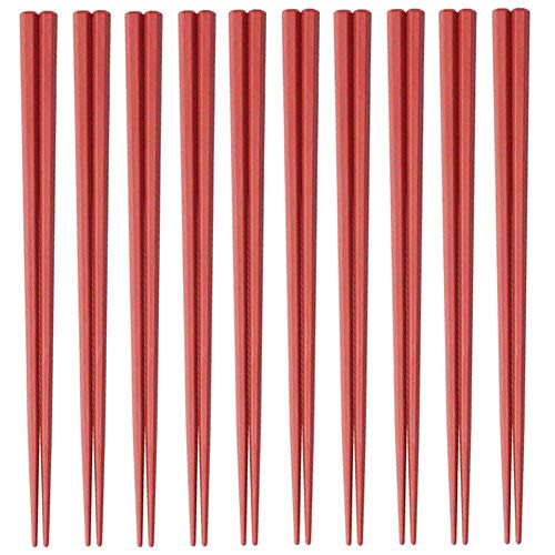 大黒工業 SPS製 リユース箸 23cm 六角 (朱) 100膳入 送料無料｜EasyLifeShop