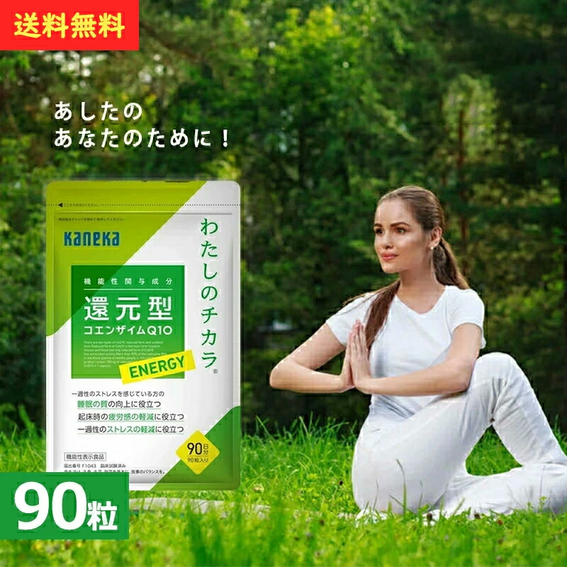 カネカユアヘルスケア 還元型コエンザイムQ10 わたしのチカラ ENERGY 90粒入り 90日分 機能性表示食品 倦怠感 睡眠の質 還元型 コエンザイム Q10 疲労感 高純度 疲れ だるさ 活力あふれる毎日を応援する 飲みやすいパウダータイプ｜Easyliving