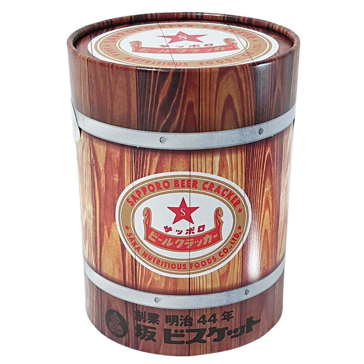 リニューアル！　サッポロビールクラッカー　新樽！！　185ｇ×24個　　創業明治44年　坂ビスケット製造