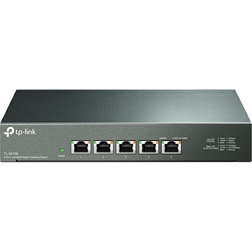TP-Link ティーピーリンク TL-SX105 JP 10Gポート×5 アンマネージスイッチ スイッチングハブ 10G/5G/2.5G/1G/100M マルチギガビット アンマネージ TLSX105JP