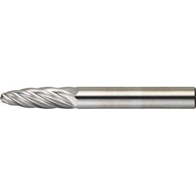 トラスコ中山 TA6C095 超硬バー タマゴ型 Φ9.5X刃長16X軸6 アルミカット TA6C095