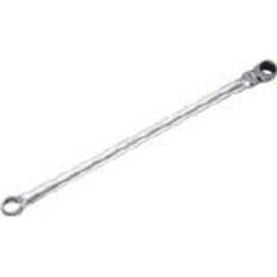京都機械工具 MR15L-17F 超ロングラチェットめがねレンチ 首振りタイプ 17mm MR15L17F