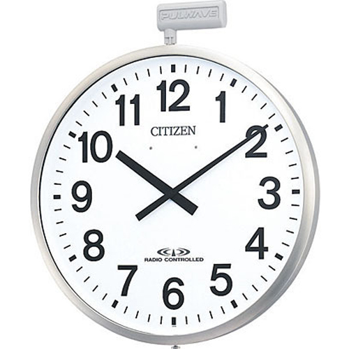 シチズン 掛け時計 4my611 N19 銀色ヘアライン仕上 置き時計 掛け時計 ポールウェーブsf 電波掛け時計 イーベストpc 家電館 ポールウェーブsf