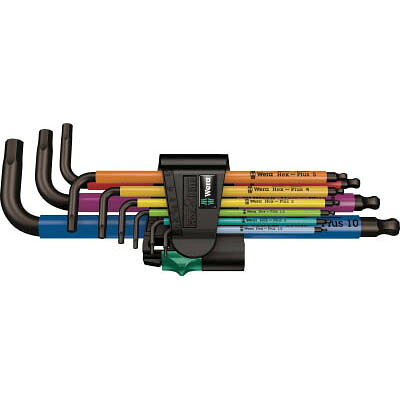 Wera 73593 950SPKL/9SMN マルチカラーヘックスキーセット 73593