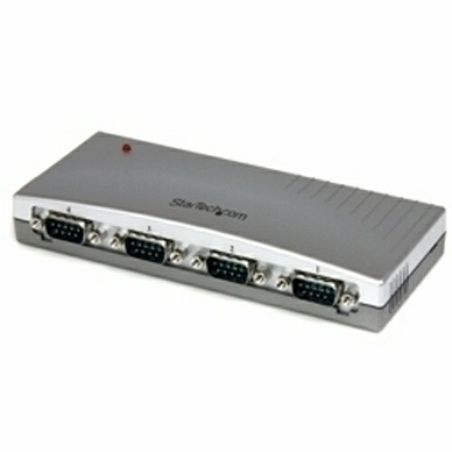 StarTech スターテック ICUSB2324 シルバー RS232C変換ハブ 4ポート ICUSB2324