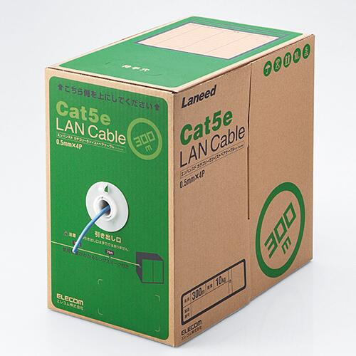 エレコム(ELECOM) LD-CT2/BU300/RS ブルー EU RoHS指令準拠 LANケーブル Cat5e 単線 300m｜イーベストPC・家電館
