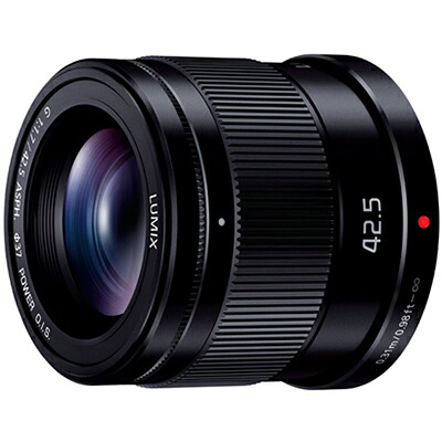 パナソニック Panasonic LUMIX G 42.5mm/F1.7 ASPH./POWER O.I.S. H-HS043-K(ブラック) マイクロフォーサーズマウント 単焦点レンズ HHS043K