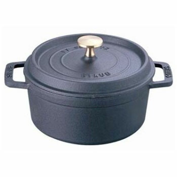 【対象ショップ限定 先着フラッシュクーポン】ストウブ staub ピコ ココット ラウンド IH対応 両手鍋 10cm ブラック 40500101