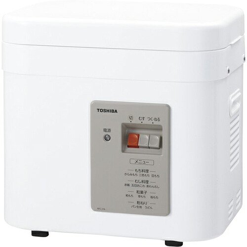 【長期保証付】東芝 TOSHIBA 一台三役もちっ子 もちつき機 2升用 AFC-216-W グランホワイト AFC216W|イーベストPC・家電館