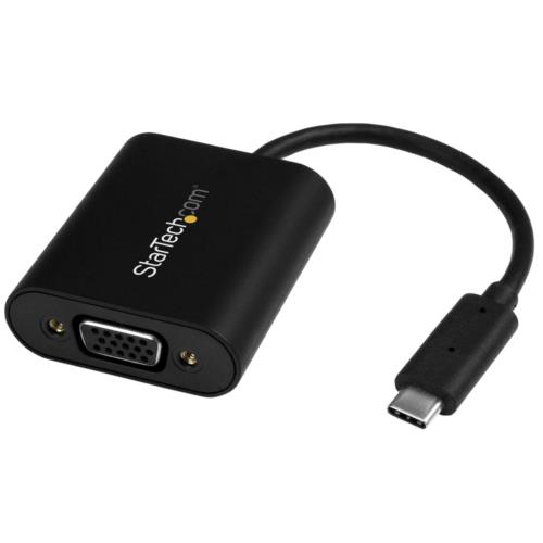 StarTech スターテック CDP2VGASA USB-C - VGA変換アダプタ プレゼンテーション･モード切替スイッチ1920x1200 CDP2VGASA