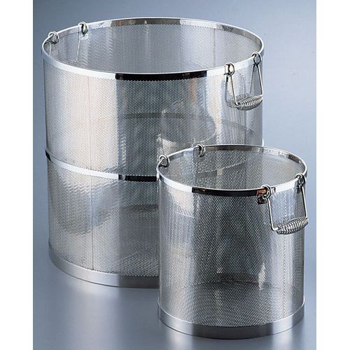 三宝産業 UK 18-8パンチング丸型スープ取りざる 39cm用 4520785005459