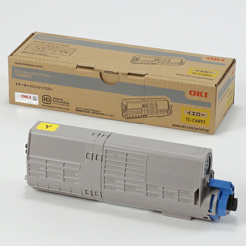 【対象ショップ限定 先着フラッシュクーポン】OKI TC-C4BY1 純正 トナーカートリッジ イエロー TCC4BY1