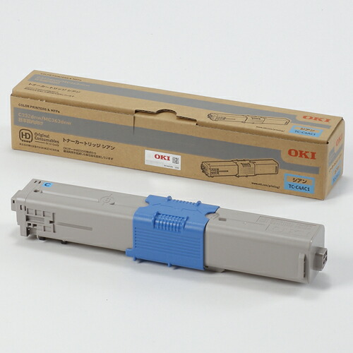 【対象ショップ限定 先着フラッシュクーポン】OKI TC-C4AC1 純正 トナーカートリッジ シアン TCC4AC1