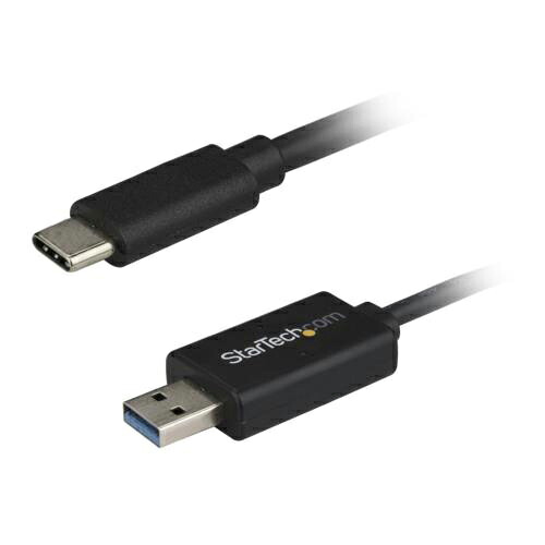 【対象ショップ限定 先着フラッシュクーポン】StarTech スターテック USBC3LINK ブラック USB3.0データリンクケーブル C-A 2m USBC3LINK