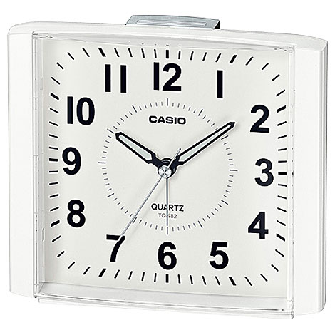 楽天市場 Casio Tq 4 7jf パールホワイト 目覚まし時計 イーベストpc 家電館